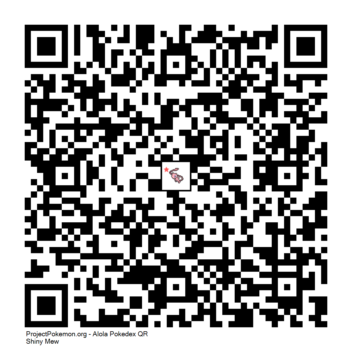 Cdigo QR de Mew variocolor